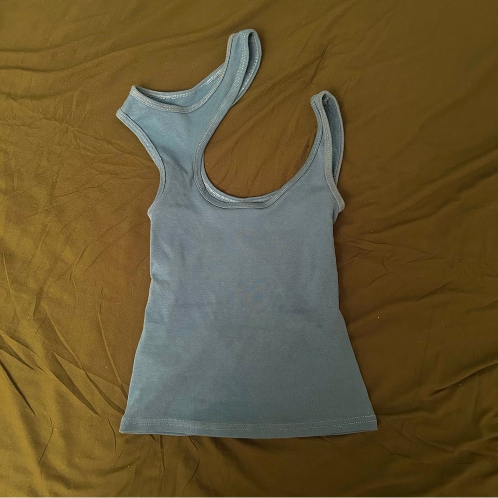 Women's Blue Sleeveless Top